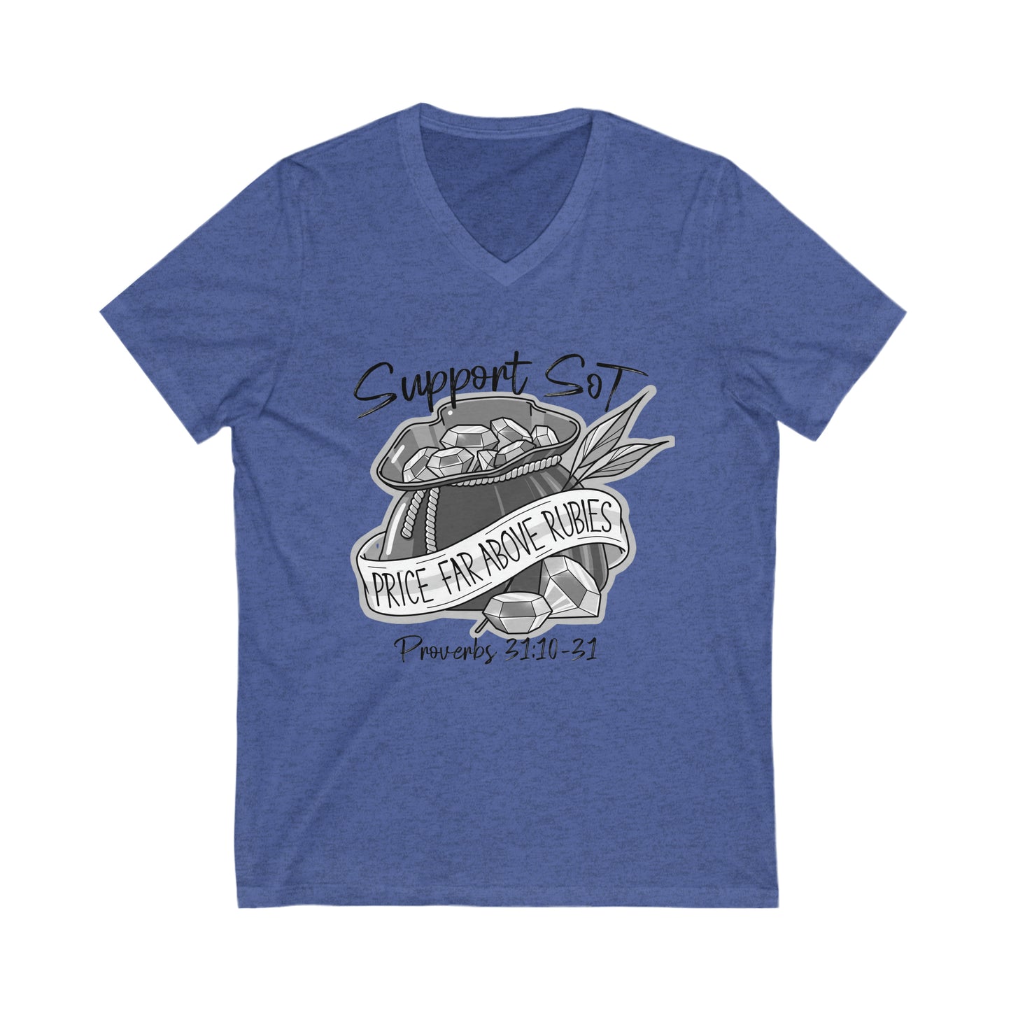Woman's Short Sleeve V-Neck Tee