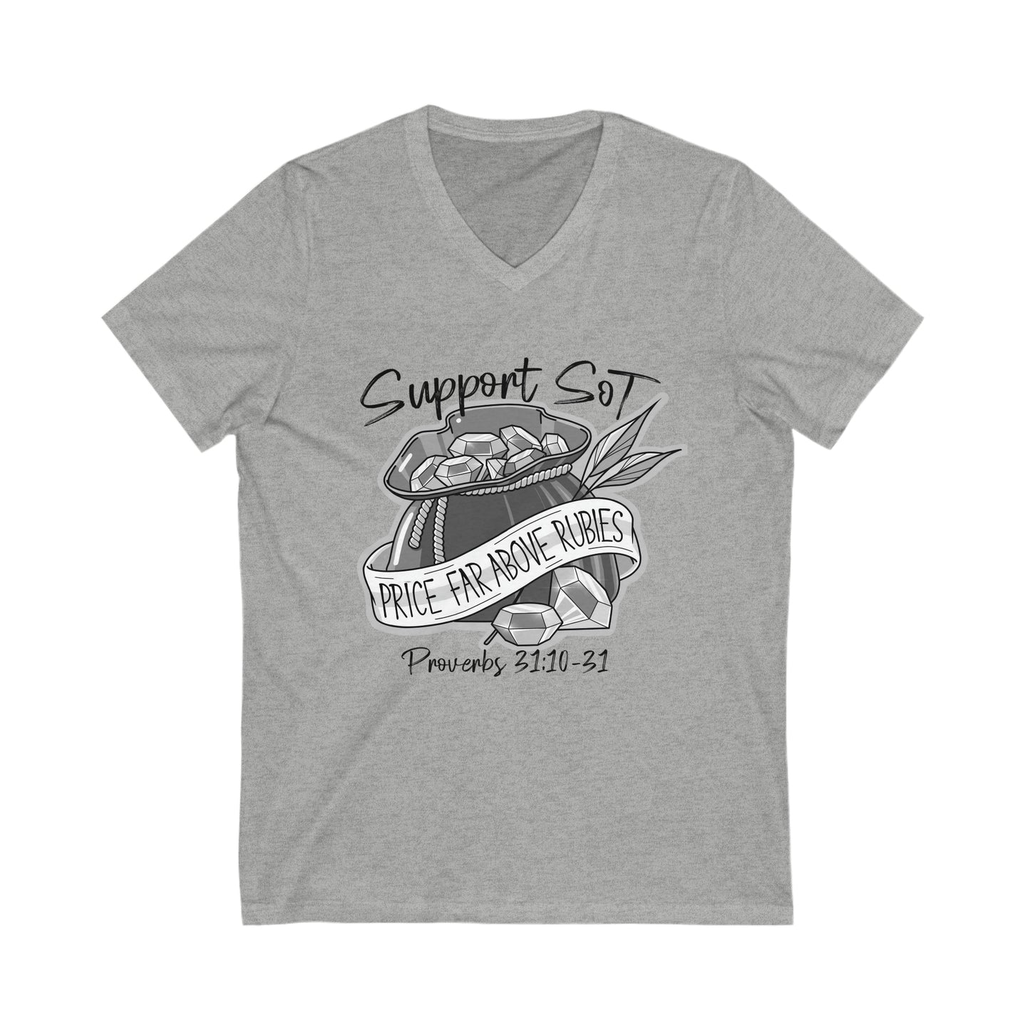 Woman's Short Sleeve V-Neck Tee