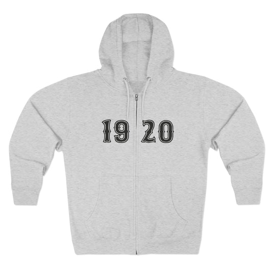 Gray 1920 Zip Hoodie