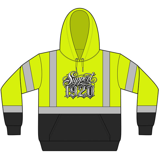 ANSI 107 Class 3 Heavy-Duty Fleece Pullover Hoodie