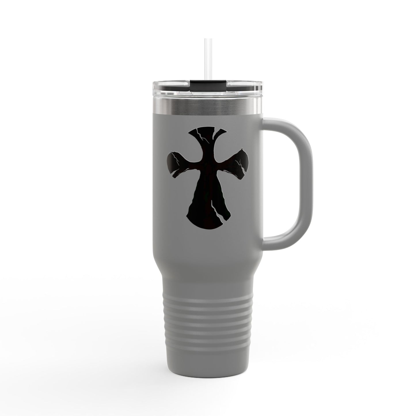 40oz Insulated Travel Mug with Support Cross