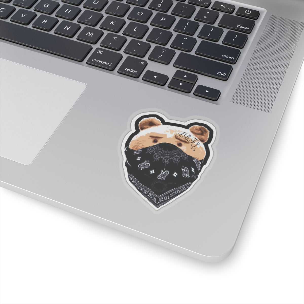 Gangster Teddy Kiss Cut Sticker
