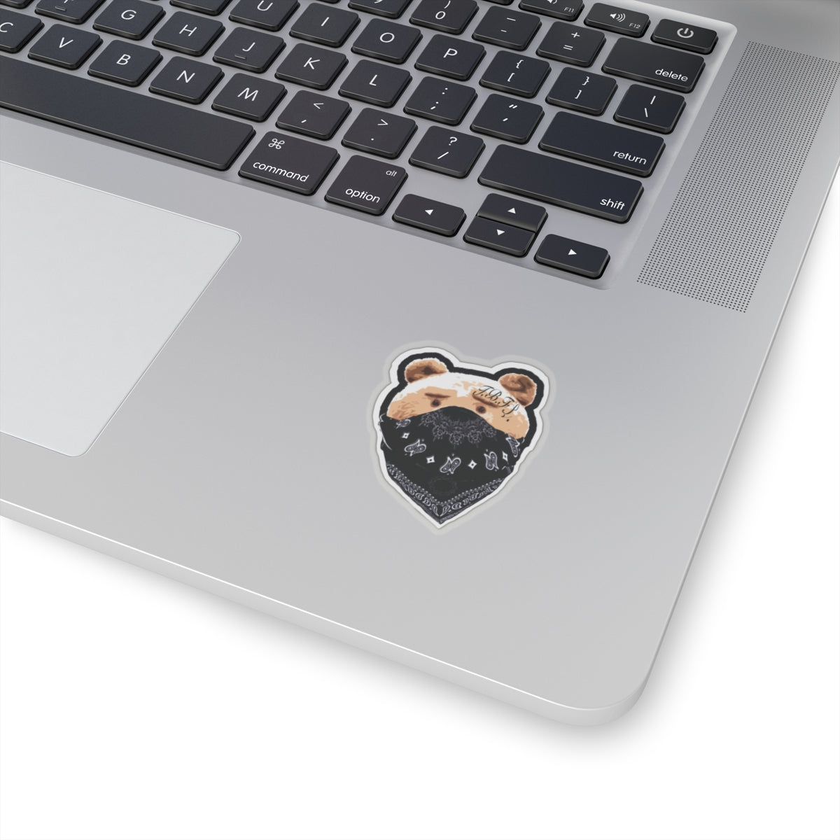 Gangster Teddy Kiss Cut Sticker